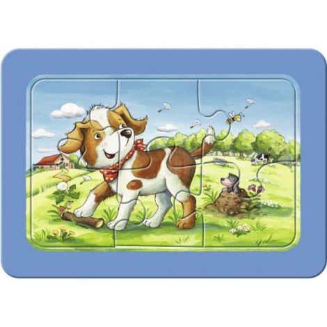 Puzzle Animalute Copii, 3X6 Piese - 2
