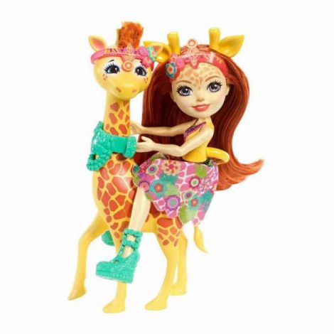 Enchantimals Set Papusa Cu Animalut Girafa Gillian - 2