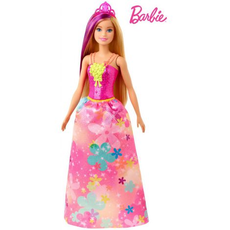 Barbie Papusa Printesa Dreamtopia Cu Coronita Roz - 1