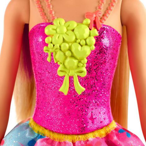 Barbie Papusa Printesa Dreamtopia Cu Coronita Roz - 4