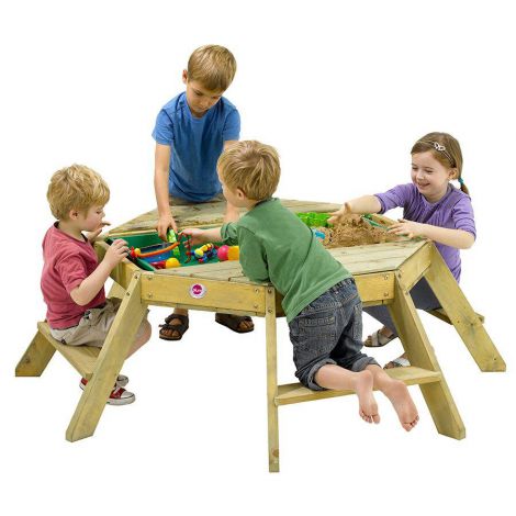 move on Inflate A lot of nice good Masa de joaca copii din lemn cu activitati Premium Octagonal Plum