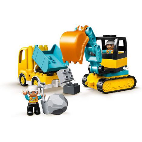 Lego Duplo Camion Si Excavator Pe Senile 10931 - 1