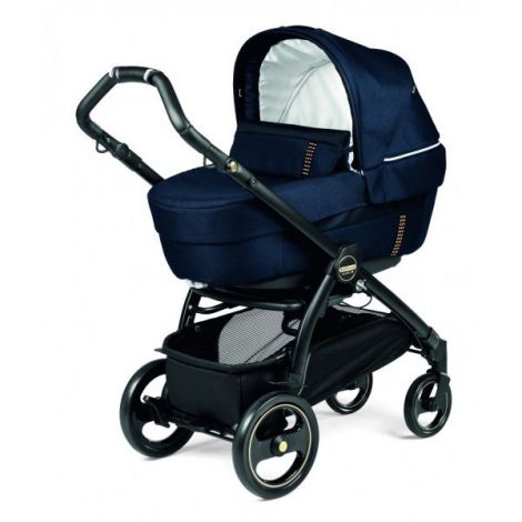 Carucior 3 In 1, Peg Perego, Book 51, Black and Gold, Rock Navy - 3