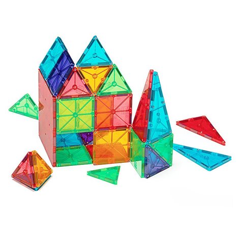 Magna-Tiles Clear Colors set magnetic (100 piese) - 2