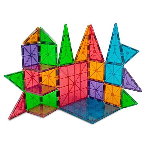 Magna-Tiles Clear Colors set magnetic (100 piese) - 3