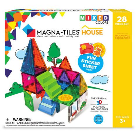 Magna-Tiles House set magnetic cu autocolante (28 piese) - 5