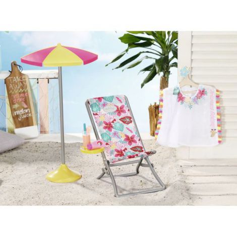 BABY born - Set plaja - umbrela cu scaun si accesorii 43 cm - 5