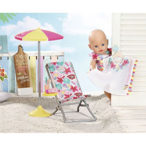 BABY born - Set plaja - umbrela cu scaun si accesorii 43 cm - 7