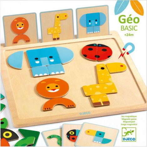 Geo Basic Djeco, joc pentru bebe cu forme geometrice - 1