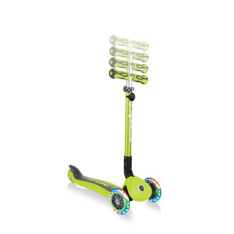 Trotineta globber go-up 4 in 1 deluxe lights verde