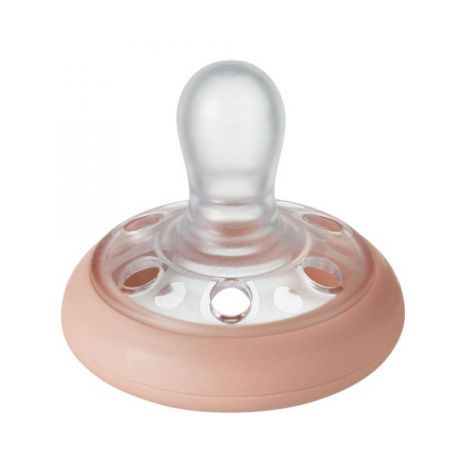 Suzeta Tommee Tippee Closer to Nature, 0-6 luni Breast like pacifier, Gri/Maro, 2 buc - 2