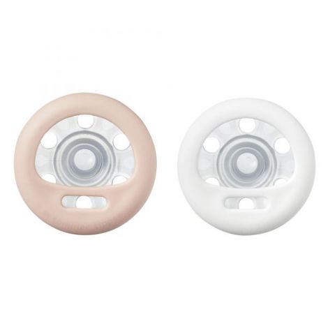 Suzeta Tommee Tippee Closer to Nature, 0-6 luni Breast like pacifier, Gri/Maro, 2 buc - 6
