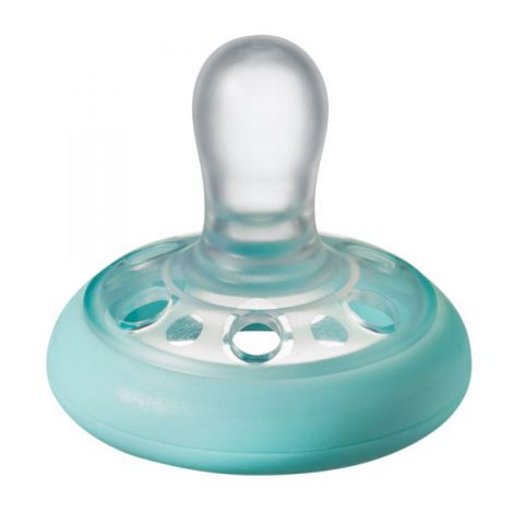 Suzeta Tommee Tippee Closer to Nature, 0-6 luni Breast like soother, Alb/Verde, 4 buc - 4