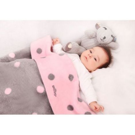 Paturica bebelusi Bumbac Buline 75x100 Womar Zaffiro AN-KBB-01 - imagine 5