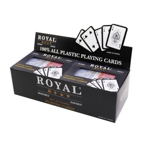 Set 2 Pachete Carti Royal Canasta Poker Din Plastic - 1