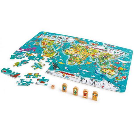 Hape Puzzle 2-in-1 Turul Lumii - 1