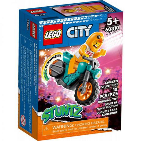 Lego City Motocicleta De Cascadorii Cu Gaina 60310 - 5
