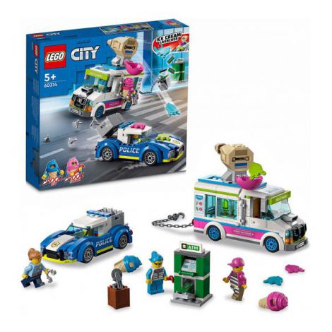 Lego City Politia In Urmarirea Furgonetei Cu Inghetata 60314 - 1