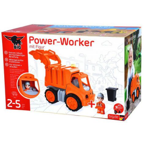 Masina de gunoi Big Power Worker Garbage Truck cu figurina