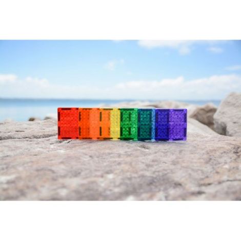 Set magnetic Magbrix 24 piese patrate - compatibil cu caramizi de constructie tip Lego - 2