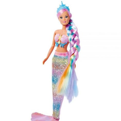 Papusa Simba Steffi Love Rainbow Mermaid 29 cm cu accesorii - 1