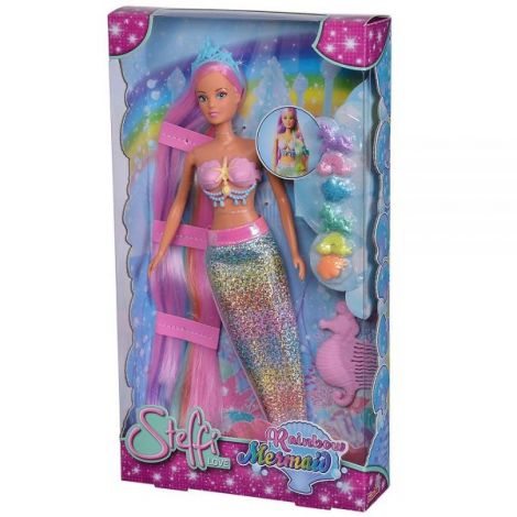 Papusa Simba Steffi Love Rainbow Mermaid 29 cm cu accesorii - 5