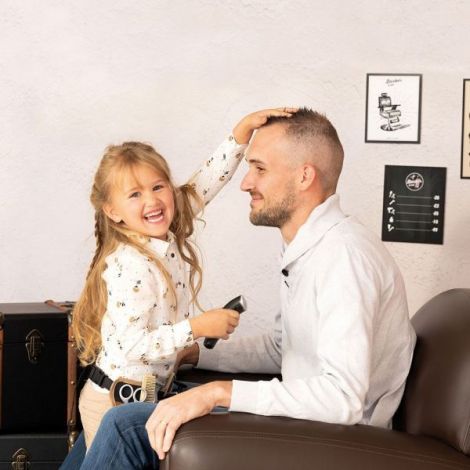 Centura frizer Smoby Barber and Cut negru cu accesorii - imagine 7