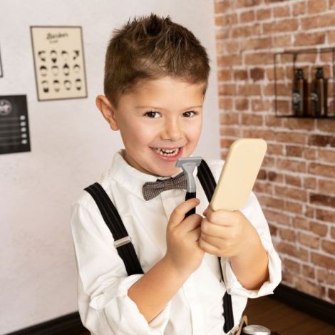 Centura frizer Smoby Barber and Cut negru cu accesorii - imagine 13