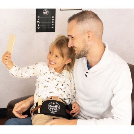 Centura frizer Smoby Barber and Cut negru cu accesorii - imagine 14