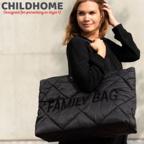 Geanta matlasata Childhome Family Bag Negru - 4