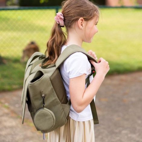 Ghiozdan Childhome My School Bag Kaki - imagine 6