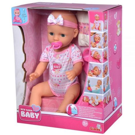 Papusa Simba New Born Baby, Baby Doll 43 cm cu accesorii - 8
