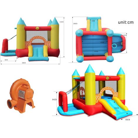 Spatiu de joaca gonflabil Play center 4 in 1 - Happy Hop