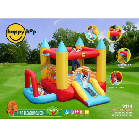 Spatiu de joaca gonflabil Play center 4 in 1 - Happy Hop