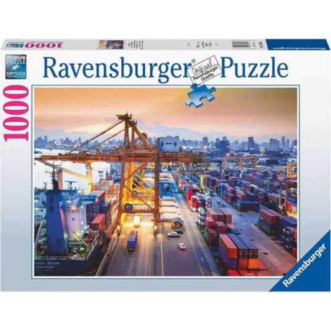 Puzzle Portul Din Hamburg, 1000 Piese - 1