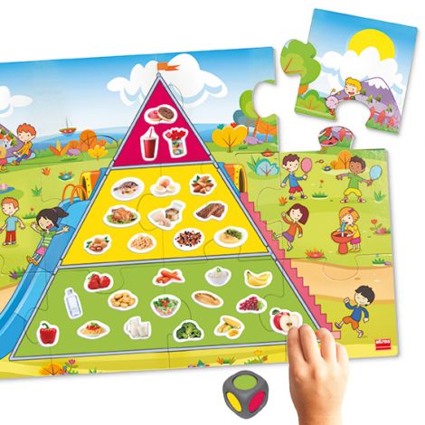 Joc educativ Piramida alimentelor - mancam sanatos - 1