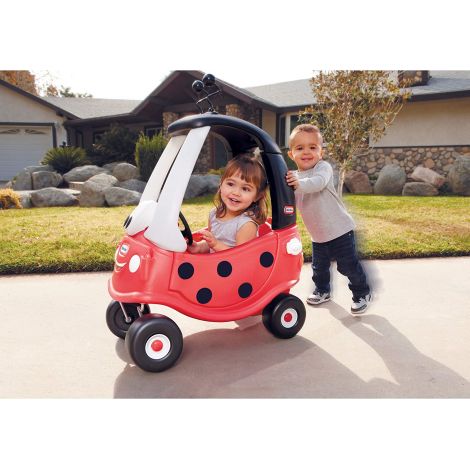 Masinuta fara pedale pentru copii, 2-5 ani, gargarita, cozy coupe, Little tikes Ladybird 17305