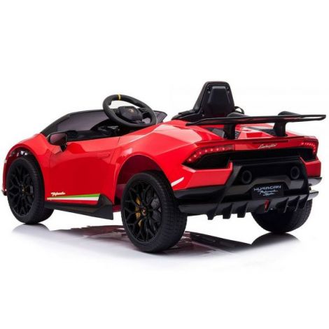 Masinuta electrica Chipolino Lamborghini Huracan red cu scaun din piele si roti EVA - 3