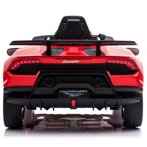 Masinuta electrica Chipolino Lamborghini Huracan red cu scaun din piele si roti EVA - 4