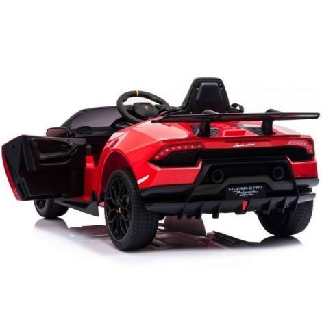Masinuta electrica Chipolino Lamborghini Huracan red cu scaun din piele si roti EVA - 9