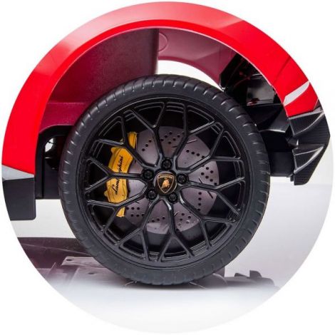 Masinuta electrica Chipolino Lamborghini Huracan red cu scaun din piele si roti EVA - 13