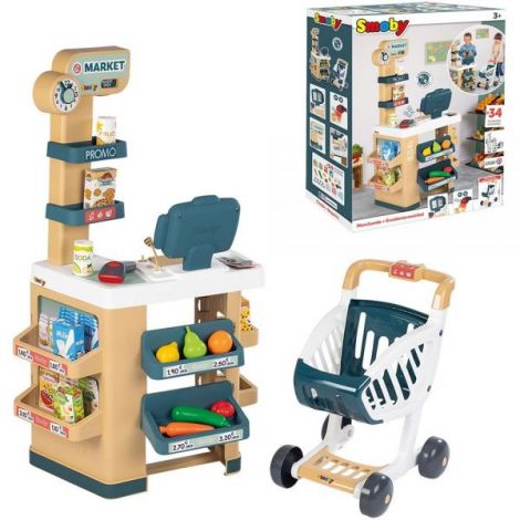 Magazin pentru copii Smoby Market cu 34 accesorii - imagine 7