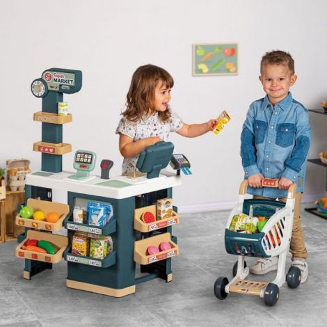 Magazin pentru copii Smoby Super Market cu 42 accesorii - imagine 4