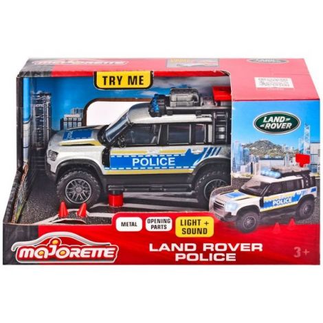 Masina de politie Majorette Land Rover cu lumini si sunete
