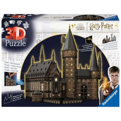 Ravensburger - Puzzle 3d Cu Led Harry Potter Sala Principala 540 Piese - 1