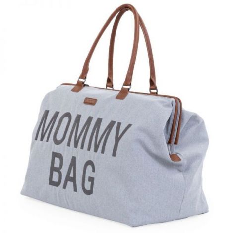 Geanta de infasat Childhome Mommy Bag Panza Oxford Gri - 2