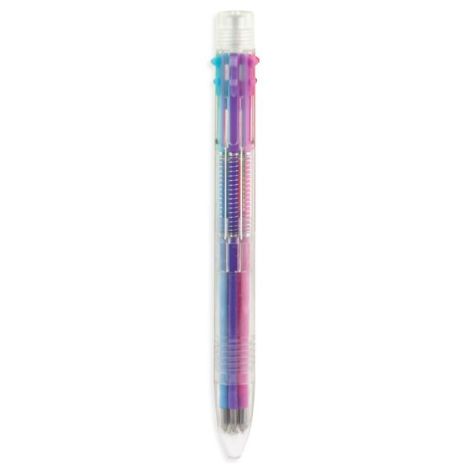 Pix cu gel multicolor cu 6 culori si mecanism retractabil - 2 | YEO