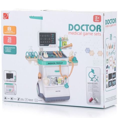 Set jucarie Chipolino Doctor cu lumini, sunete si 26 accesorii - imagine 9