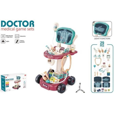 Set jucarie Chipolino Doctor cu lumini si 29 accesorii - imagine 9