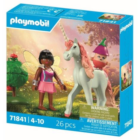 Playmobil - Jucarie de rol Figurina de colectie unicornul Sky Rose si zana - imagine 3